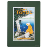 Promotieposter meer op het Tahoe-meer, CA Klembord (Achterkant)
