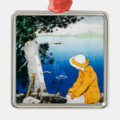 Promotieposter meer op het Tahoe-meer, CA Metalen Ornament (Voorkant)