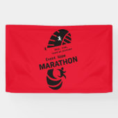 Promotieprogramma voor liefdadigheidsmarathon spandoek (Horizontaal)