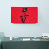 Promotieprogramma voor liefdadigheidsmarathon spandoek (Beurs)