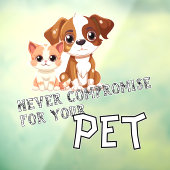 Promotiequote voor huisdierbedrijven raamsticker (Vel 3)