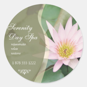 Promotiesticker voor waterLily Ronde Sticker