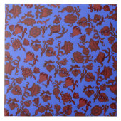 Promotievloeistof Bohemian Chic Floral Boho Blue Tegeltje (Voorkant)