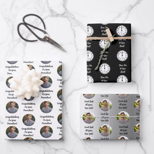 Promotion Congratulations Custom Message Gift Inpakpapier Vel (Voorkant)