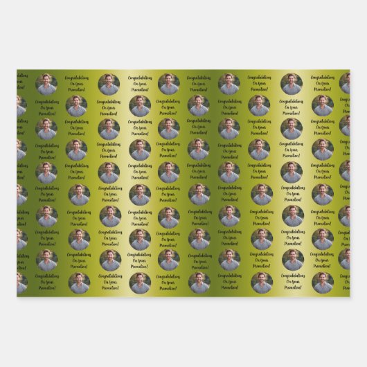 Promotion Congratulations Custom Message Gift Inpakpapier Vel (Voorkant)