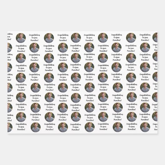 Promotion Congratulations Custom Message Gift Inpakpapier Vel (Voorkant)