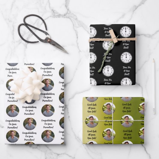 Promotion Congratulations Custom Message Gift Inpakpapier Vel (Voorkant)