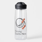 Promotional Beginner Fitness - Strong Starts Here Waterfles (Voorkant)
