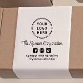 Promotional Business Logo Script Social Media Zelfinktende Stempel