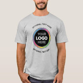 Promotional Business Shirt. Logo and Curved Text T-shirt (Voorkant)