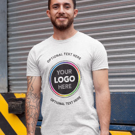 Promotional Business Shirt. Logo and Curved Text T-shirt