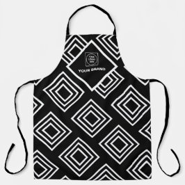 Promotional Company Logo Black White Branding Schort