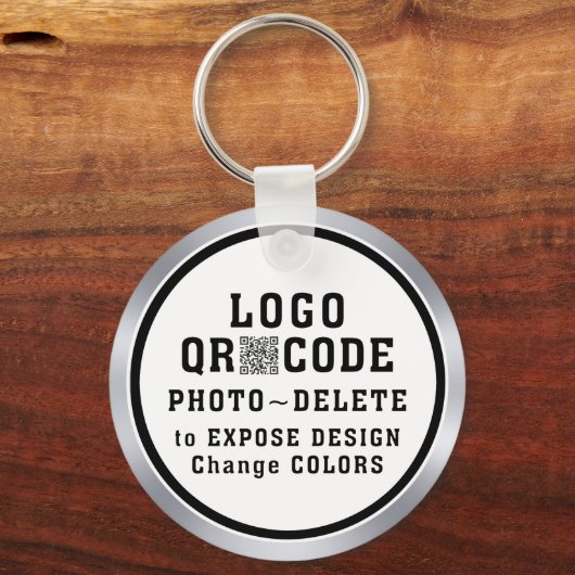 Promotional Keychain with LOGO, QR CODE or PHOTO (Achterkant)