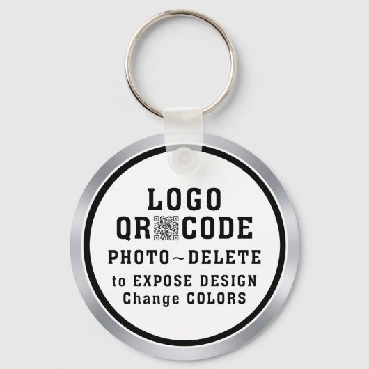 Promotional Keychain with LOGO, QR CODE or PHOTO (Achterkant)