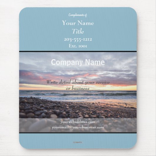 Promotional Mousepad Zee Shore Theme - HAMbyWG Muismat (Voorkant)