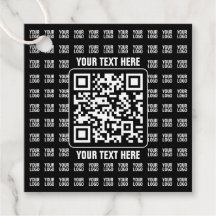 Promotional QR code (editable) plus Logo Pattern