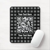 Promotional QR code (editable) plus Logo Pattern Muismat (Met muis)