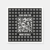 Promotional QR code (editable) plus Logo Pattern Servet (Voorkant)