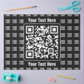 Promotional QR code (editable) plus Logo Pattern Tissuepapier (Craft)