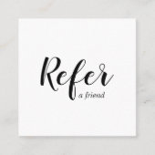 Promotional Salon Business  Aanbevelingskaartje (Voorkant)