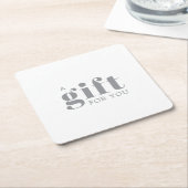 Promotional Salon Business Gift Kartonnen Onderzetters (Schuin)