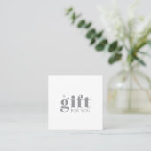 Promotional Salon Business Gift Klantenkaartje (Staand voorkant)