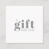 Promotional Salon Business Gift Klantenkaartje (Voorkant)