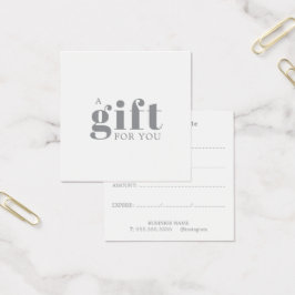 Promotional Salon Business Gift Vierkante Visitekaartjes