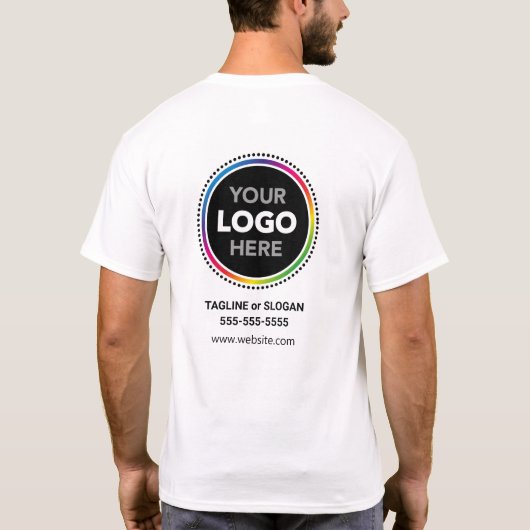 Promotional T-Shirt with Front and Back Logo (Achterkant)