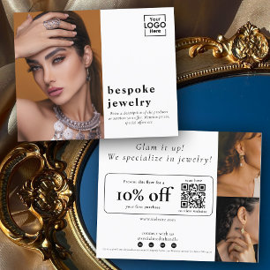 Promotioneel aanbod voor eerste bezoek sieraden flyer