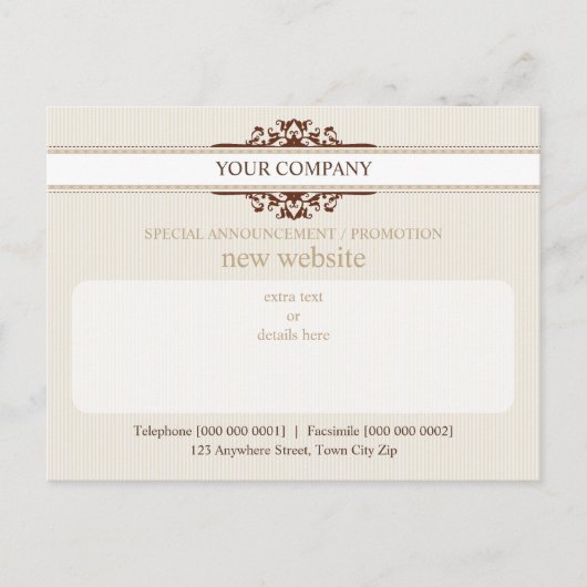 PROMOTIONEEL BRIEFKAART:: goddelijk 1A Briefkaart (Voorkant)