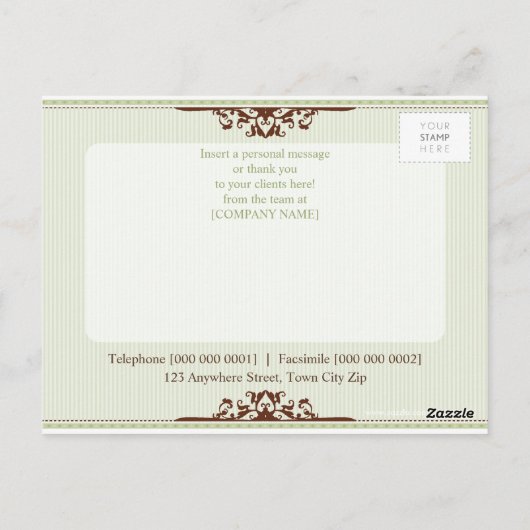 PROMOTIONEEL BRIEFKAART:: goddelijk 3B Briefkaart (Achterkant)