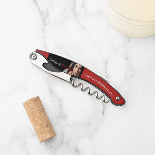 Promotioneel gedrukt kurkentrekker (Voorkant)