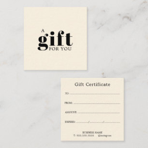 Promotioneel salon zakelijk geschenk klantenkaartje