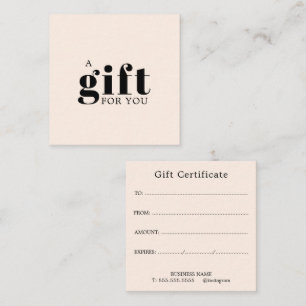 Promotioneel salon zakelijk geschenk klantenkaartje