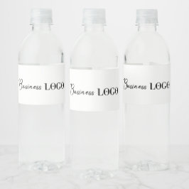 Promotioneel zakelijk bedrijfslogo waterfles etiket