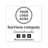 Promotioneel Zakelijk Logo Sociale Media Zelfinktende Stempel (Design)