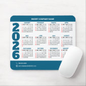 Promotionele 2026 Agenda QR Code Muismat (Met muis)
