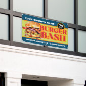 Promotionele aangepaste Burger Bash Fondsenwerving Spandoek (Buitenkant Gebouw)