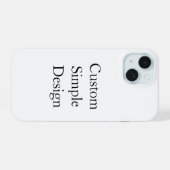 promotionele aangepaste eenvoudige iPhone-hoes  iPhone 15 Case (Achterkant horizontaal)