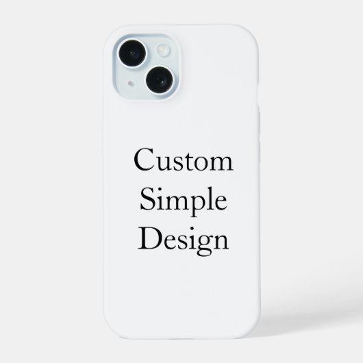 promotionele aangepaste eenvoudige iPhone-hoes  iPhone 15 Case (Achterkant)
