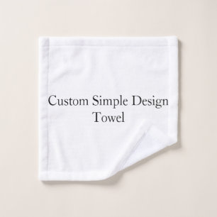promotionele Aangepaste Eenvoudige Wascloth Set Washandje