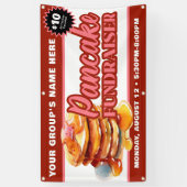 Promotionele aangepaste pannenkoekenvoeder fundrai spandoek (Verticaal)