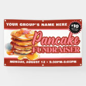 Promotionele aangepaste pannenkoekenvoeder fundrai spandoek (Horizontaal)