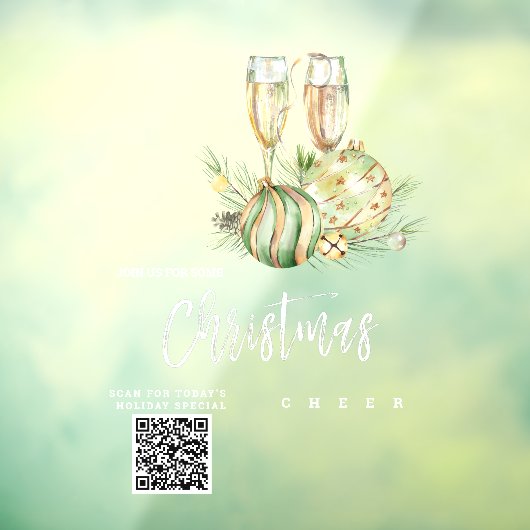 *~* Promotionele AP20-kerstkaart QR Raamsticker (Vel 3)