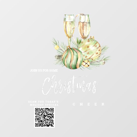 *~* Promotionele AP20-kerstkaart QR Raamsticker (Vel)