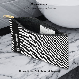Promotionele Bedrijf Logo Naam Zwart & Wit Etui
