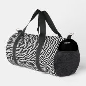 Promotionele Bedrijf Logo Naam Zwart & Wit Plunjezak (Rechterhoek)