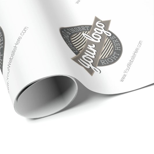 Promotionele bedrijfsbenodigdheden met logo cadeaupapier (Rol Hoek)