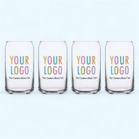 Promotionele Beer Can Pint Glass met Logo Set van 